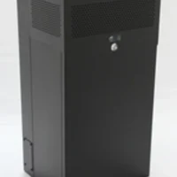 8U + 4U Vertical MiniRaQ Secure - Tall With Vented Bottom By Black Hawk Labs