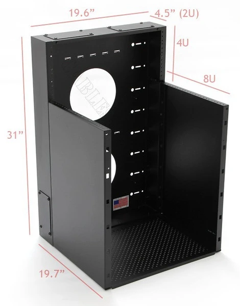10U + 4U Vertical MiniRaQ Secure - Compact With Vented Bottom By Black Hawk Labs 1 10U + 4U Vertical MiniRaQ Secure - Compact With Vented Bottom By Black Hawk Labs
