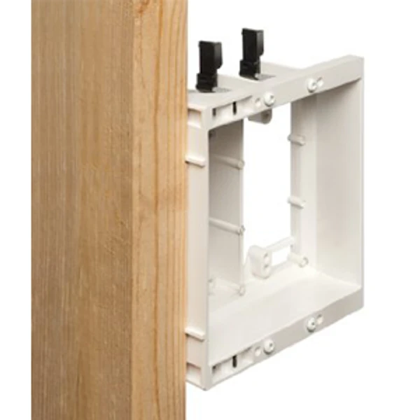 TV Box Recessed Outlet Multi-Gang (Wall Plate Kit) 2-Gang, White, 1-Pack 2 TV Box Recessed Outlet Multi-Gang (Wall Plate Kit) 2-Gang, White, 1-Pack - Image 2