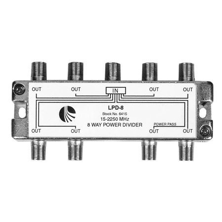 Blonder Tongue LPD-8 8-Way RF Splitter 1 Port Power Passing 1 Blonder Tongue LPD-8 8-Way RF Splitter 1 Port Power Passing