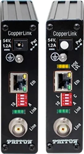 Patton CL1151E/PAFA/BNC/EUI-2PK CopperLink CL1151E Dante And PoE - Ethernet Extender Kit - Local And Remote - BNC 1 Patton CL1151E/PAFA/BNC/EUI-2PK CopperLink CL1151E Dante And PoE - Ethernet Extender Kit - Local And Remote - BNC