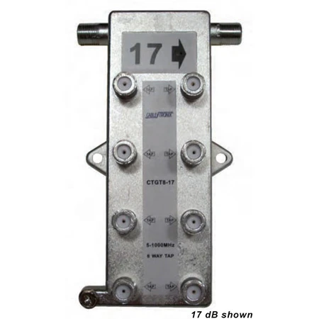 Cabletronix CTGT8-14 14dB Coaxial Tap With Eight Ports 1 Cabletronix CTGT8-14 14dB Coaxial Tap With Eight Ports