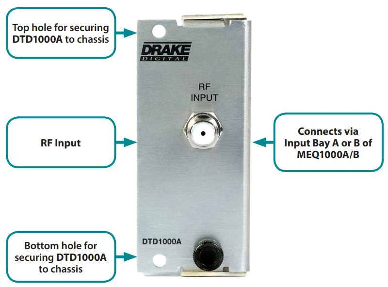 Drake Digital DTD1000A Digital Tuner & Demodulator For Use W/ The MEQ1000B QAM Modulator 3 Drake Digital DTD1000A Digital Tuner & Demodulator For Use W/ The MEQ1000B QAM Modulator - Image 3