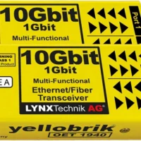 LYNX Technik OBD 1910 E 10G/1G Ethernet Bidirectional Fiber Optic Transceiver (Singlemode/LC Connector) - Pair