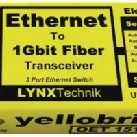 LYNX Technik Yellobrik O ET 1510 MM - Fiber To Ethernet Transceiver - Multimode - Fiber LC Connectors