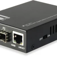 LevelOne GVT-2011 RJ45 To SFP Gigabit Media Converter Switch - 2 X SFP - 1 X RJ45
