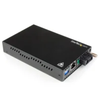 StarTech ET91000SM402 1000 Mbps Gigabit Single Mode Fiber Media Converter SC 40 Km