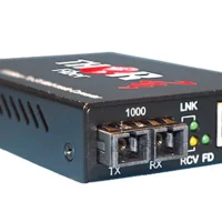 Thor Fiber F-GET-TR-SM Universal 10/100/1000 Mbps Gigabit Ethernet Fiber Optic SC Singlemode UPC Transceiver