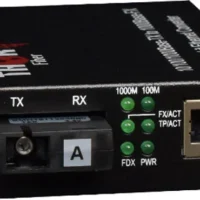 Thor Fiber F-GET-TRS-A Enhanced 10/100/100Base-T To 1000 Base-FX Single Fiber Media Converter - Transmitter