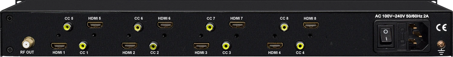 Thor H-HDCOAX-8 8 Channel HDMI To QAM Modulator With 8CVBS For CC And Ultra Low Latency 2 Thor H-HDCOAX-8 8 Channel HDMI To QAM Modulator With 8CVBS For CC And Ultra Low Latency - Image 2